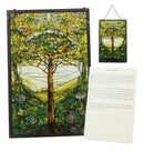 Ebros Louis Tiffany Northrop Memorial Window Collection Tree of Life Stained Glass Art
