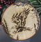 Pack Of 2 Rustic Western Patriotic Swooping Bald Eagle Round Dinner Plates 10"D