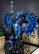 Ruth Thompson Blue Sea Blade Dragon Statue With Letter Opener Dagger Sword Decor