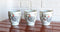 Pack Of 4 Japanese Sakura Cherry Blossom White Crane Ceramic Tea Cups Teacups