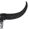 Western Floral Tribal Tattoo Tooled Bison Bull Cow Skull Wall Decor Plaque