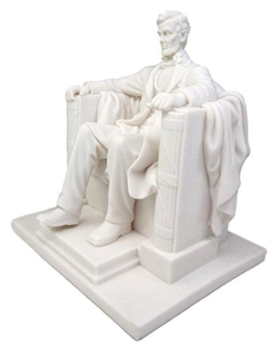 Seated Abraham Lincoln Figurine 8" H Lincoln Memorial Sculpture 16th President