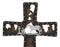 Rustic Western Kneeling Cowboy With Horse In Prayer Faux Leather Wall Cross