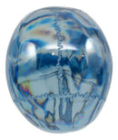 Pirate Crystal Skull Cave Tomb Treasure Blue Translucent Skull Figurine Resin