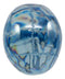 Pirate Crystal Skull Cave Tomb Treasure Blue Translucent Skull Figurine Resin