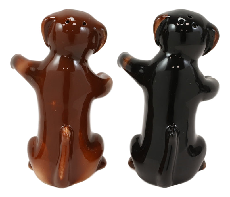 Wiener First Dance Dachshund Dogs Hugging Salt and Pepper Shakers Figurine Set