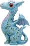 Ebros Whimsical Aqua Blue Wyrmling Baby Hatchling Dragon Figurine 4.75"H