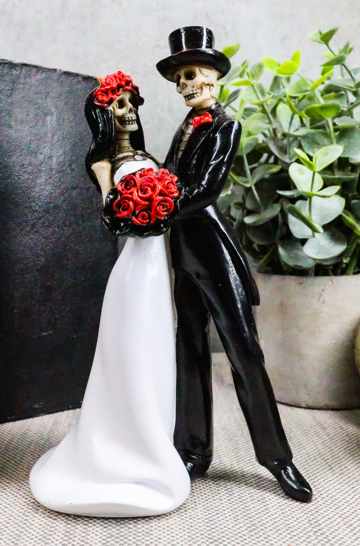Ebros Day Of The Dead Wedding Dance Skeleton Figurine Cake Topper 6.25"Tall - Ebros Gift