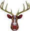 Ebros Deer Head Faux Taxidermy Wall Sculpture Rustic Cabin Wall Home Decor 19.5"