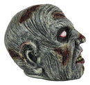Apocalypse Zombie Undead Walker Skull With Peeling Flesh Rotten Teeth Figurine