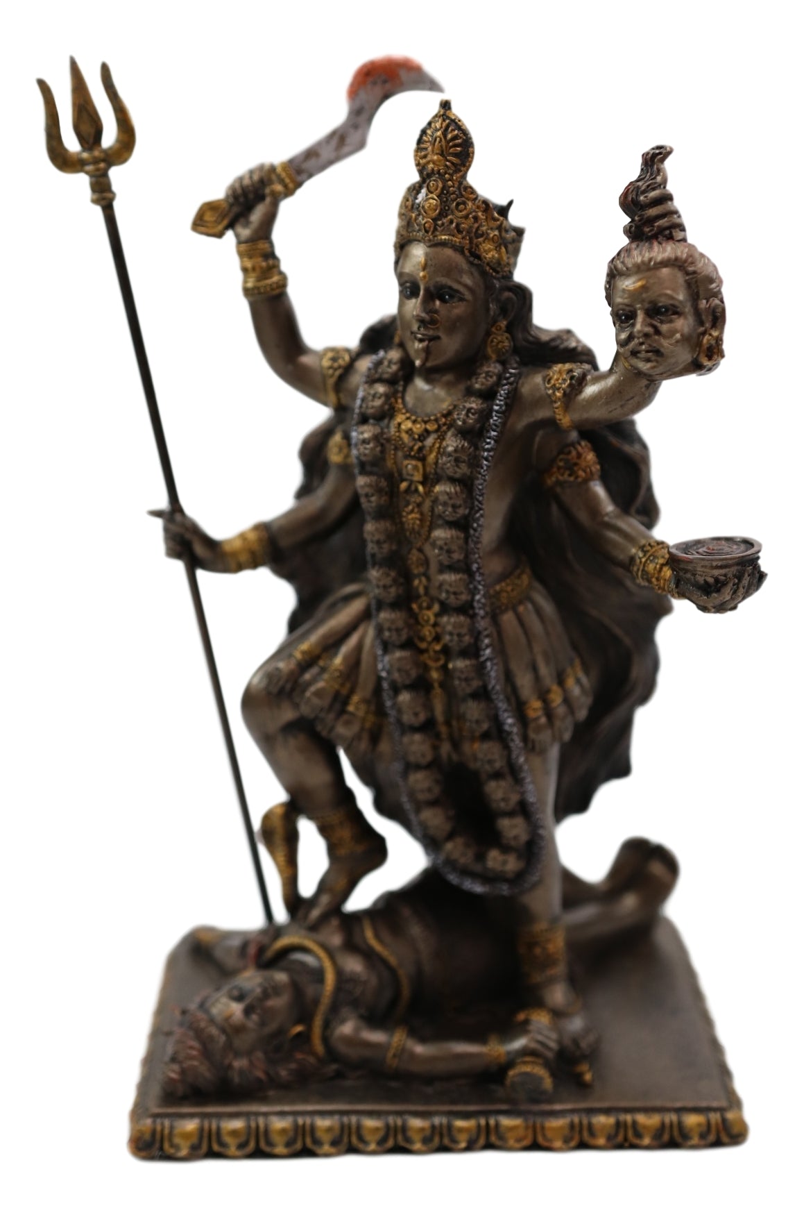Hindu Goddess Of Time And Death Kali Bhavatārini Figurine Eastern Enlightenment - Ebros Gift