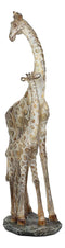 Ebros Large Mosaic Giraffe Mother And Calf Family Statue 17.25" Tall