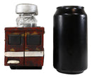 Vintage Red Ambulance Truck Figurine Holder For Glass Salt and Pepper Shakers