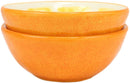 Ebros Tropical Zesty Orange Halves Small Dipping Bowl Condiment Saucer Set of 2