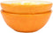 Ebros Tropical Zesty Orange Halves Small Dipping Bowl Condiment Saucer Set of 2