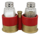 Western 12 Gauge Shotgun Shells Ammo Salt And Pepper Shakers Holder Decor