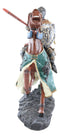 Medieval Royal Jostling Tournament Charging Calvary Knight Lance Figurine 10"L