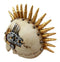 Steampunk Cyborg Punk Rock Aristocrat With Bullet Spikes Hair Figurine 6.75"L