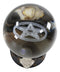Ebros Sabbatic Goat Baphomet Ram Skull Pentagram LED Glass Gazing Ball Figurine