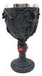 Ebros Gift Large Night Terror Winged Demonic Dragon Wine Drink Goblet Cup Chalice Figurine 8oz