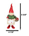 Whimsical Garden Mrs Gnome Grandmother With Toadstool Mushrooms Basket Statue