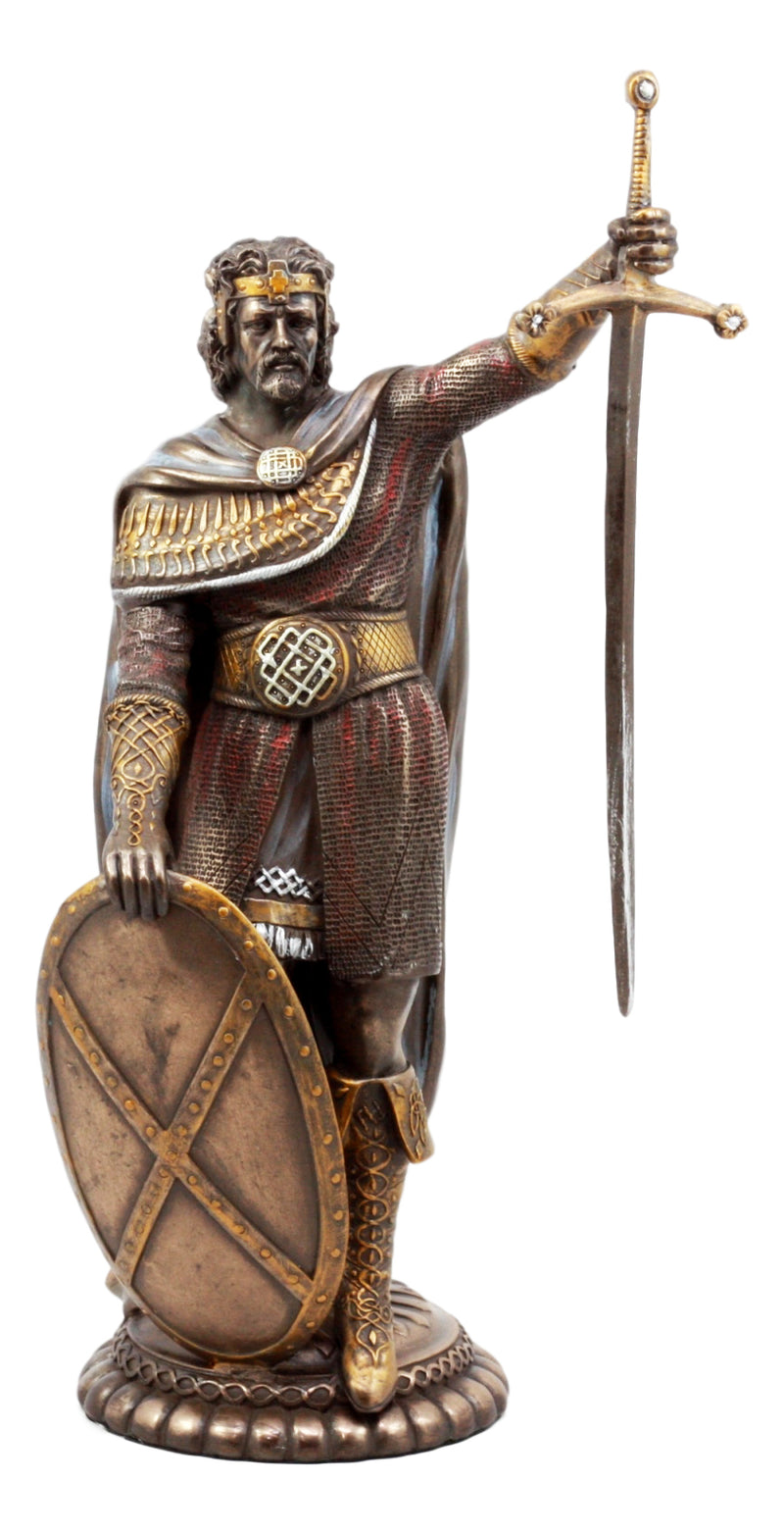 Ebros Braveheart Scottish Knight Sir William Wallace Drawing Sword Figurine 11.5"Tall Guardian of Scotland Decorative Statue