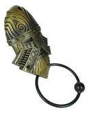 Viking Norse Valhalla Warrior God Chief Golden Helmet Decorative Door Knocker