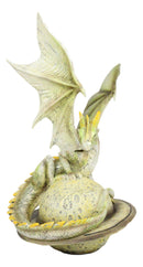 Ebros Celestial Solar Galaxy Planet Saturn Terrestrial Guardian Dragon Figurine Decor