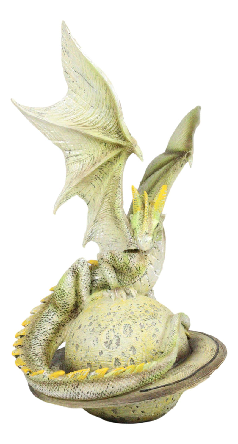 Ebros Celestial Solar Galaxy Planet Saturn Terrestrial Guardian Dragon Figurine Decor