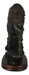 North American Indian Plains Bison Buffalo Climbing Rock Cliff Slope Figurine