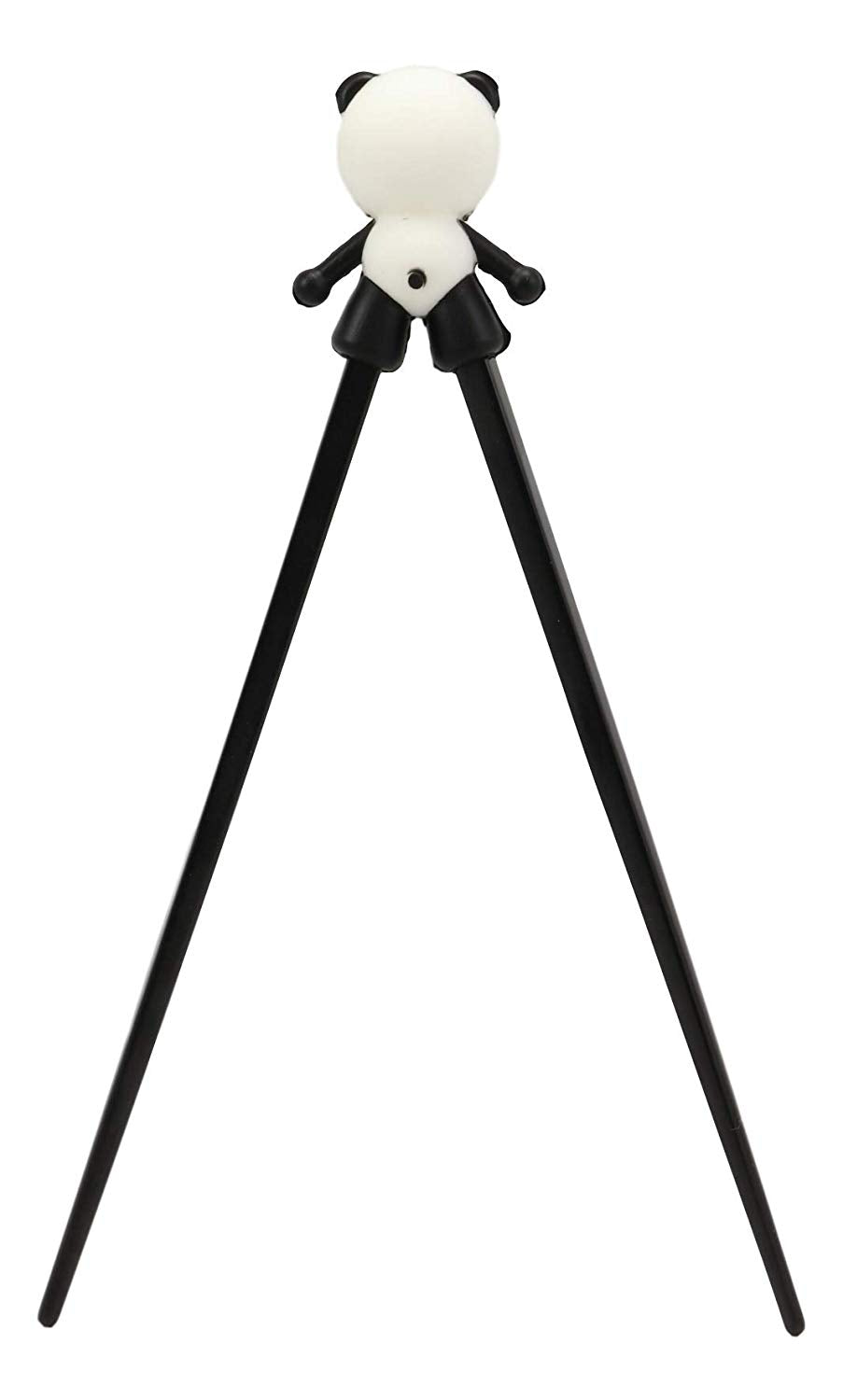 Ebros Giant Panda Reusable Training Chopsticks Set With Silicone Helper Hinge