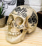 Ebros Gothic Gambling Casino Royale Poker Cards Royal Flush Skull Cranium Figurine