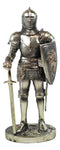 Ebros Sir Geoffrey English Champion Knight Figurine 7"Tall Lion Heraldry Shield