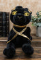 Larger Black & Gold Egyptian God Of Afterlife Sitting Anubis Dog Plush Toy