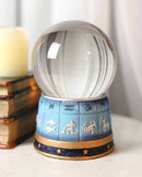 Greek Astrology 12 Horoscope Zodiac Signs Dome Base And Glass Sphere Gazing Ball