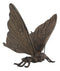 Ebros 7" Long Metamorphosis Flitting Butterfly Bronzed Decorative Garden Statue