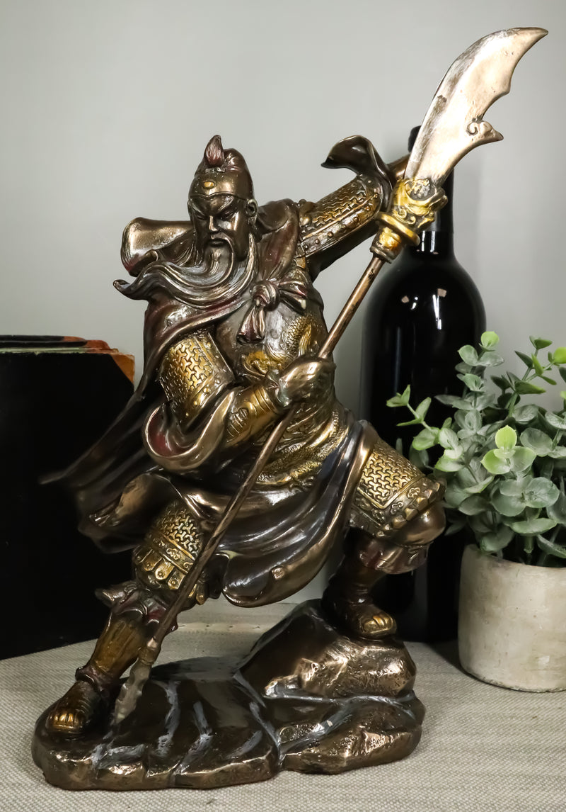 Ebros Chinese Historical General Guanyu Yunchang Shu Han Warlord Figurine Statue