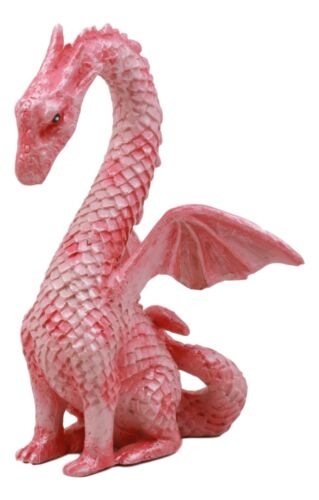 Valentine Cupid Love Pink Dragon Figurine 4.25"H Romantic Female Dragon Statue
