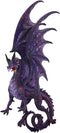 Ebros Large 34"H Medieval Fantasy Twilight Purple Moon Dragon Skull Wall Decor Plaque