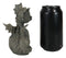 Whimsical Dainty Garden Dragon Sitting Figurine Faux Stone Fantasy Decor