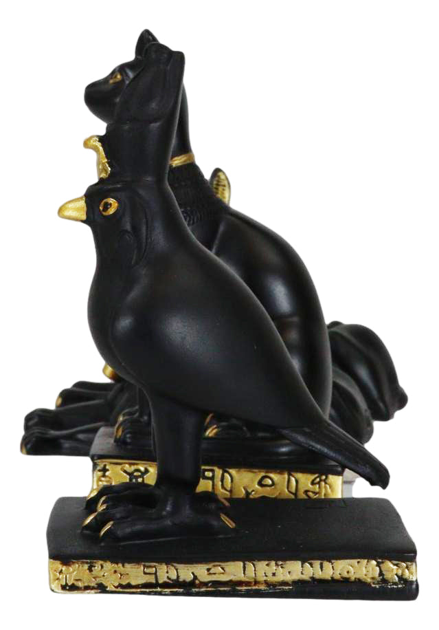 Egyptian Gods Horus Androsphinx Bastet And Anubis Mini Figurines Set of 4 - Ebros Gift