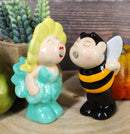 Bee My Honey! Bumblebee And Sunflower Kissing Ceramic Salt Pepper Shakers Set