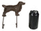 Pack Of 2 Cast Iron Whimsical Rustic Faithful Labrador Dog 2-Peg Wall Hook Decor