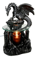 Ebros Smaug Castle Dragon Electric Oil Burner Tart Warmer Statue 9.5"H Figurine