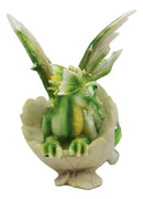 August Birthstone Dragon Egg Statue 5.25"Tall Green Peridot August Gemstone