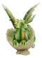 August Birthstone Dragon Egg Statue 5.25"Tall Green Peridot August Gemstone