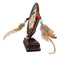 Patriotic Bald Eagle By American Flag With Dreamcatcher Feathers Desktop Plaque