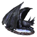 Legendary Horned Dark Dragon Drakonium Hibernating Figurine Dungeons Dragons