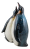 South Pole Family Emperor Penguins Mom and Dad Couple Hug Time Decor Figurine