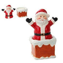 Ebros Christmas Decor Santa On Chimney Ceramic Salt Pepper Shakers